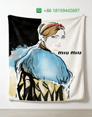 Miumiu Throw Blankets